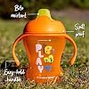 Tommee Tippee Trainer Sippee Cup, 7m+, 8oz, Pack of 3 Non-Spill Trainer Cups for Toddlers, Blue, Orange and Green, with Bite-Resistant Spout and Easy-Hold Handles, Travel Friendly and BPA Free