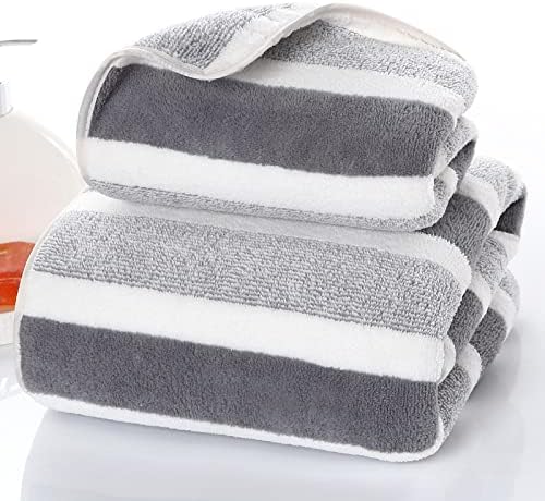 Miniatura 4 de SOFTBATFY Toallas de baño de microfibra, paquete de 8 toallas ligeras, absorbentes, súper esponjosas y de secado rápido para viajes, vacaciones,