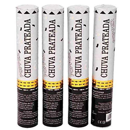 Lança Confete Chuva De Prata - Popper