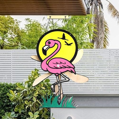 Spinner à Vent Animal Teksome en Bois pour Décoration de Jardin - 2