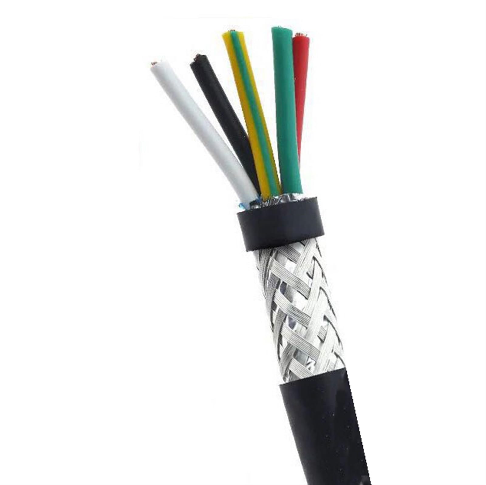 cavo schermato, Cavo di segnale controllo UL2547 15AWG 1,5 quadrato 2-8 conduttori schermati metri rame puro(5 Core 5meters)