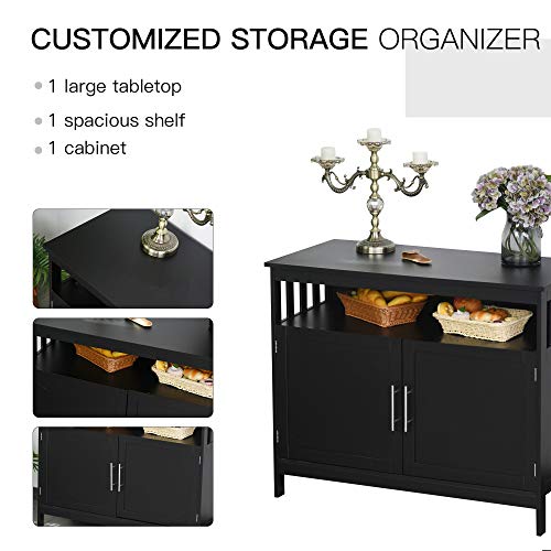image for HOMCOM Kitchen Console Table/Buffet Sideboard/Wooden Storage Table wit