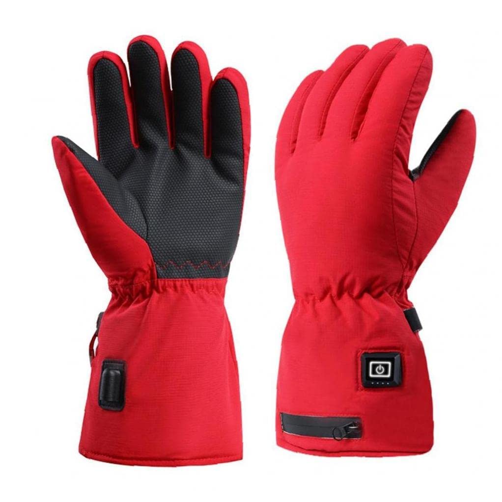 CHEWYNP Guanti da Sci riscaldati Guanti da Donna Guanti elettrici a Batteria Ricaricabile per Sci Invernale Pattinaggio Neve Campeggio Escursionismo Guanti riscaldanti 1 Paio