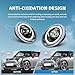 Archaic Headlights Compatible for Mini Coopers R50 R52 R53 2001–2007,Front Lights W Sequential Turn Signals,Animation DRL,Pair