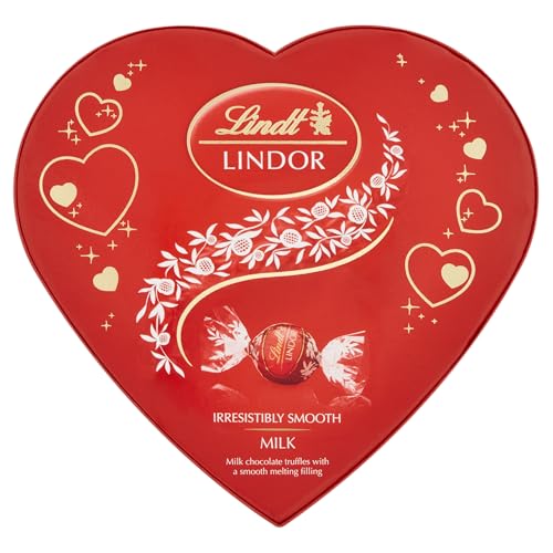 Lindt Lindor Amour Heart Chocolate Box, Chocolate Gift for Him and Her, 160 g
