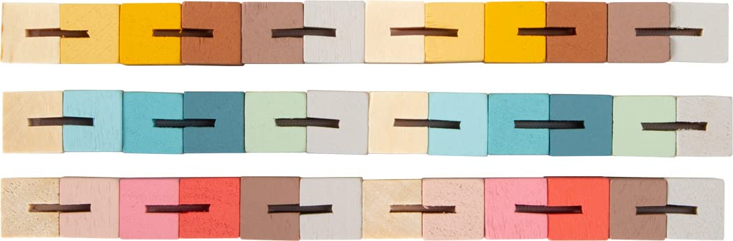 Small Foot Display Knobelspiel Magische Schlange aus Holz, 24er Set Biegeschlangen für Kinder ab 12 Monaten, 12345
