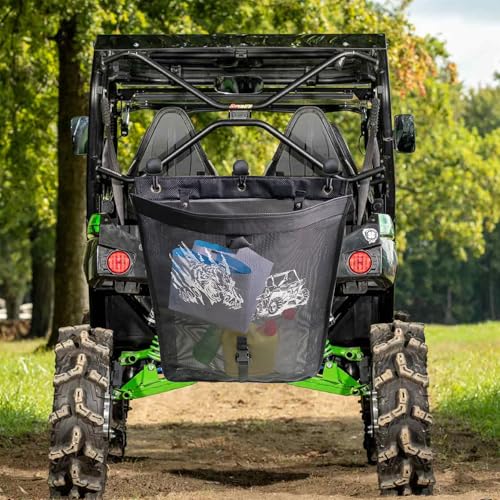 Image of Universal ATV UTV Trash Sack Storage Bag Trash Sack Mesh Large Trash Bag Boat Trash Bag Portable Boat Trash Can Sandbar RV or Camping (Car+Tiger)
