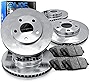 R1 Concepts Front Rear Brakes and Rotors Kit |Front Rear Brake Pads| Brake Rotors and Pads| Ceramic Brake Pads and Rotors |fits 2013-2016 Dodge Dart