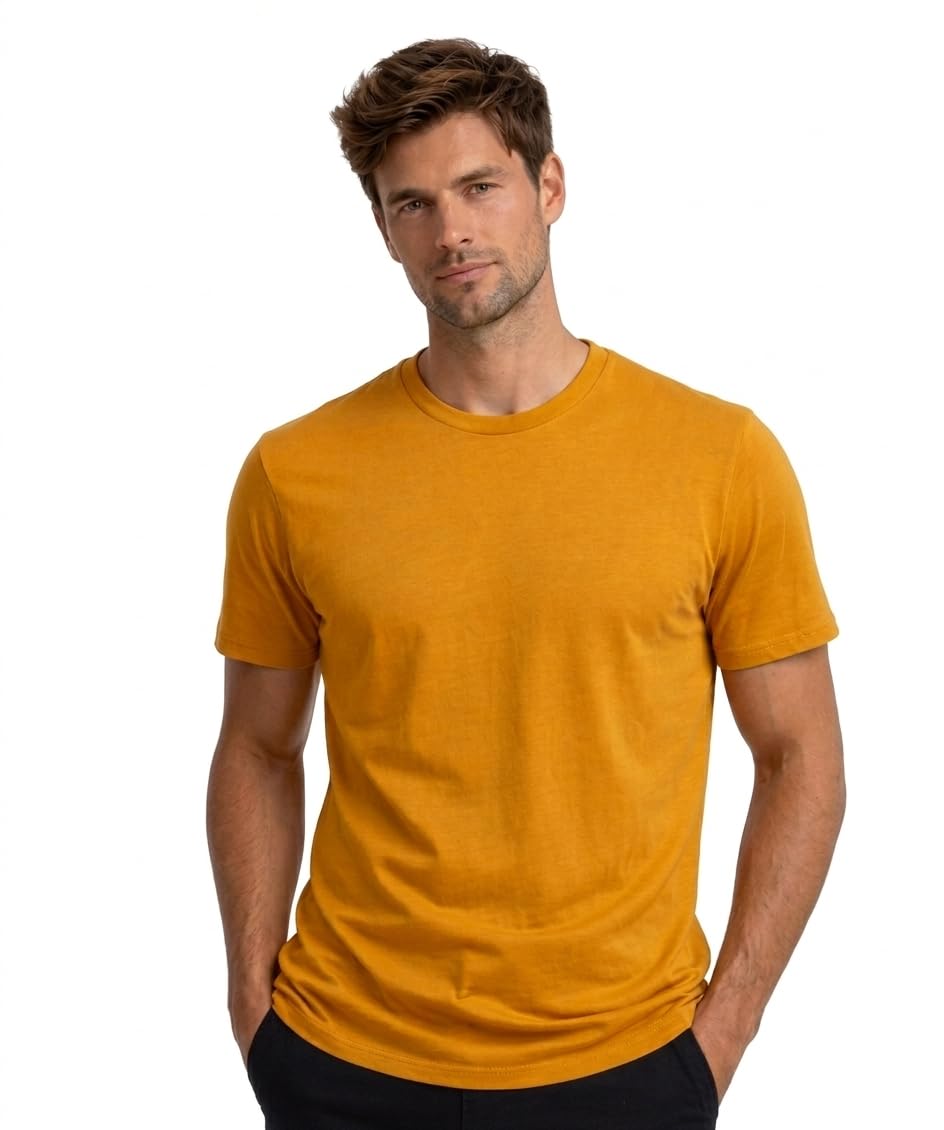Men Cotton Blend Half Sleeve Regular Fit T-Shirt-picture-52