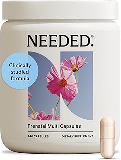 Needed. Multivitamin with Choline Capsules for Prenatal, Pregnancy, Breastfeeding, Postpartum | Expertly-Formulated & Third-Party Tested| 30-Day Supply