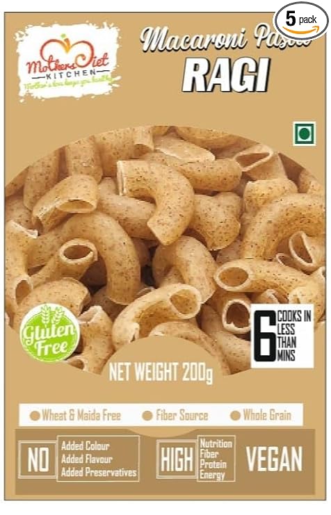 Gluten Free Macaroni Ragi Pasta 200g I No Maida No Sooji | Power of Millets