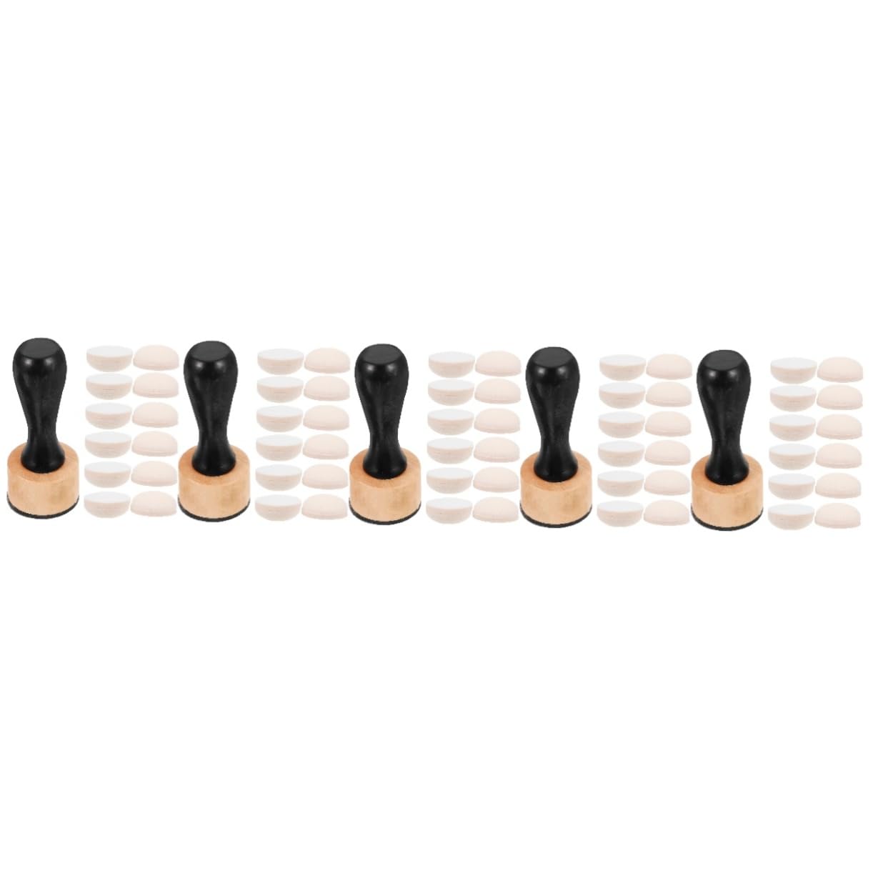 DOITOOL 5 Sätze Sponge Stamper für Malerei Schwämme Vielseitige DIY Bastelwerkzeuge Langlebig und Leicht für Projekte und Familienaktivitäten