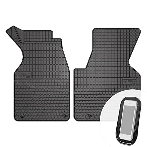 Moto-Moltico - Alfombrillas de goma para coche, 2 piezas, aptas para VW Transporter T4 1991-2003