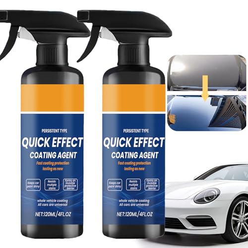2PCS Sopami Car Coating Spray Ceramic Coating Car Quick Effect Coating Agent Nano Spray for Cars Car Quick-Acting Coating Agent Spray for Paintwork Protection High-Gloss Finish(Blue)
