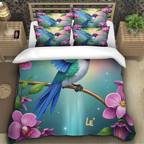 Parure de Lit Colibri 3D en Microfine Haute Densité Douceur Unique - 5