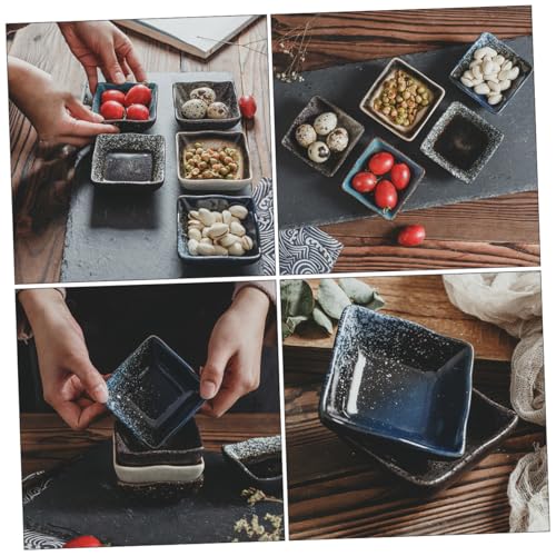 Juego de 5 platos de sushi de cerámica estilo japonés miniatura 5
