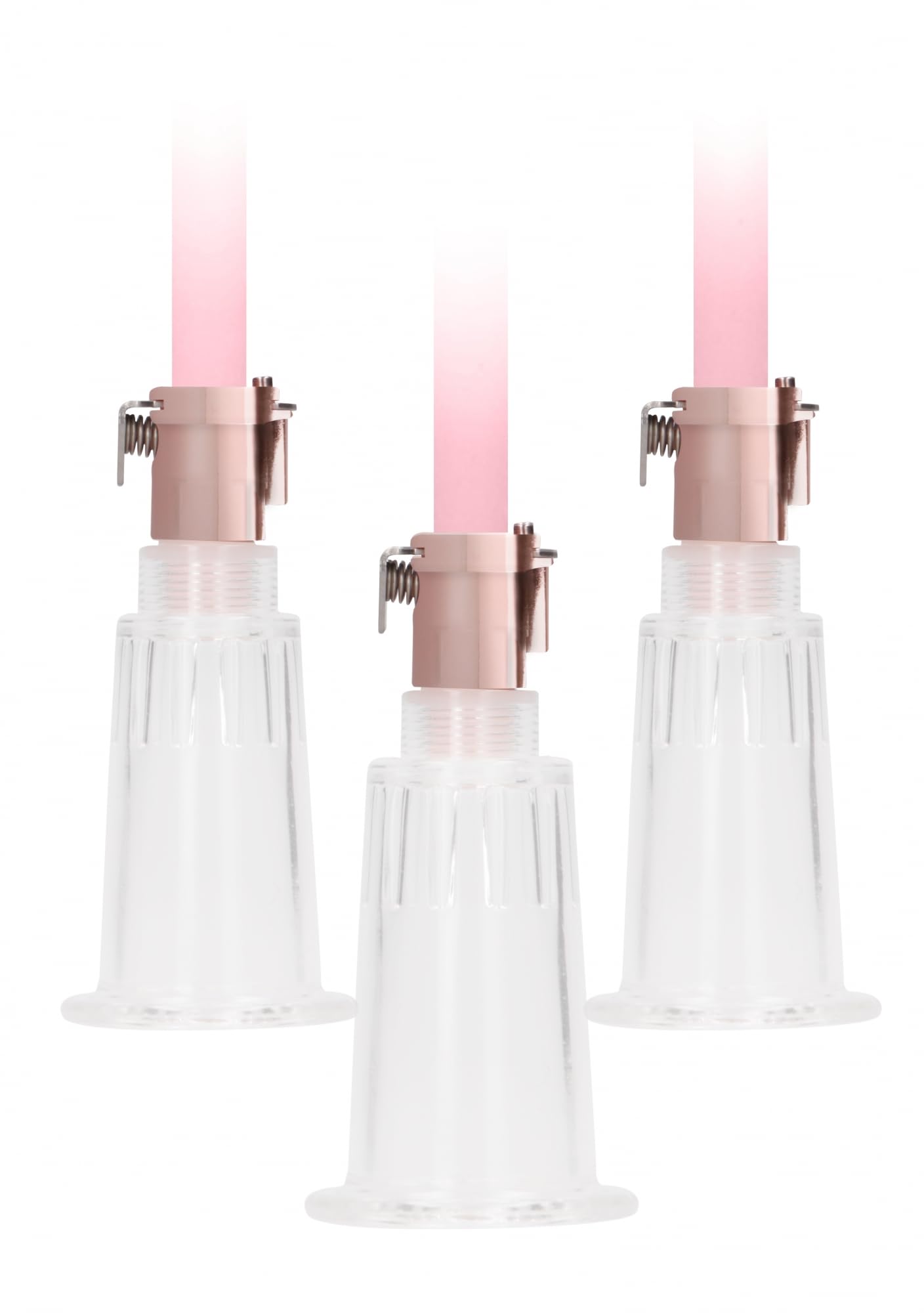 Shots Pumped Clitoral & Nipple Pump Set Medium Rose Gold