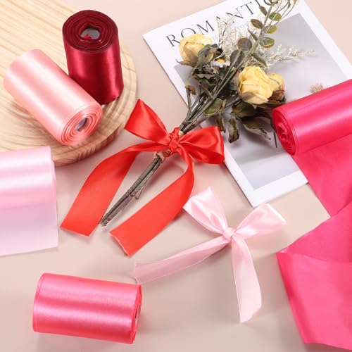 Lazo para auto de bodas que no se deforma con cinta de raso ancho de 6" 5