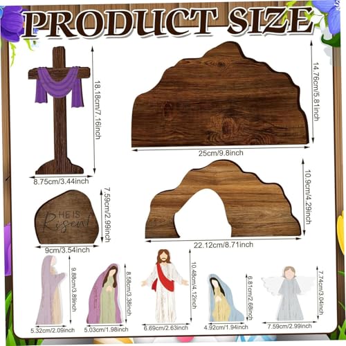 Jésus Décoration de Pâques en Bois Artisanale de Qualité