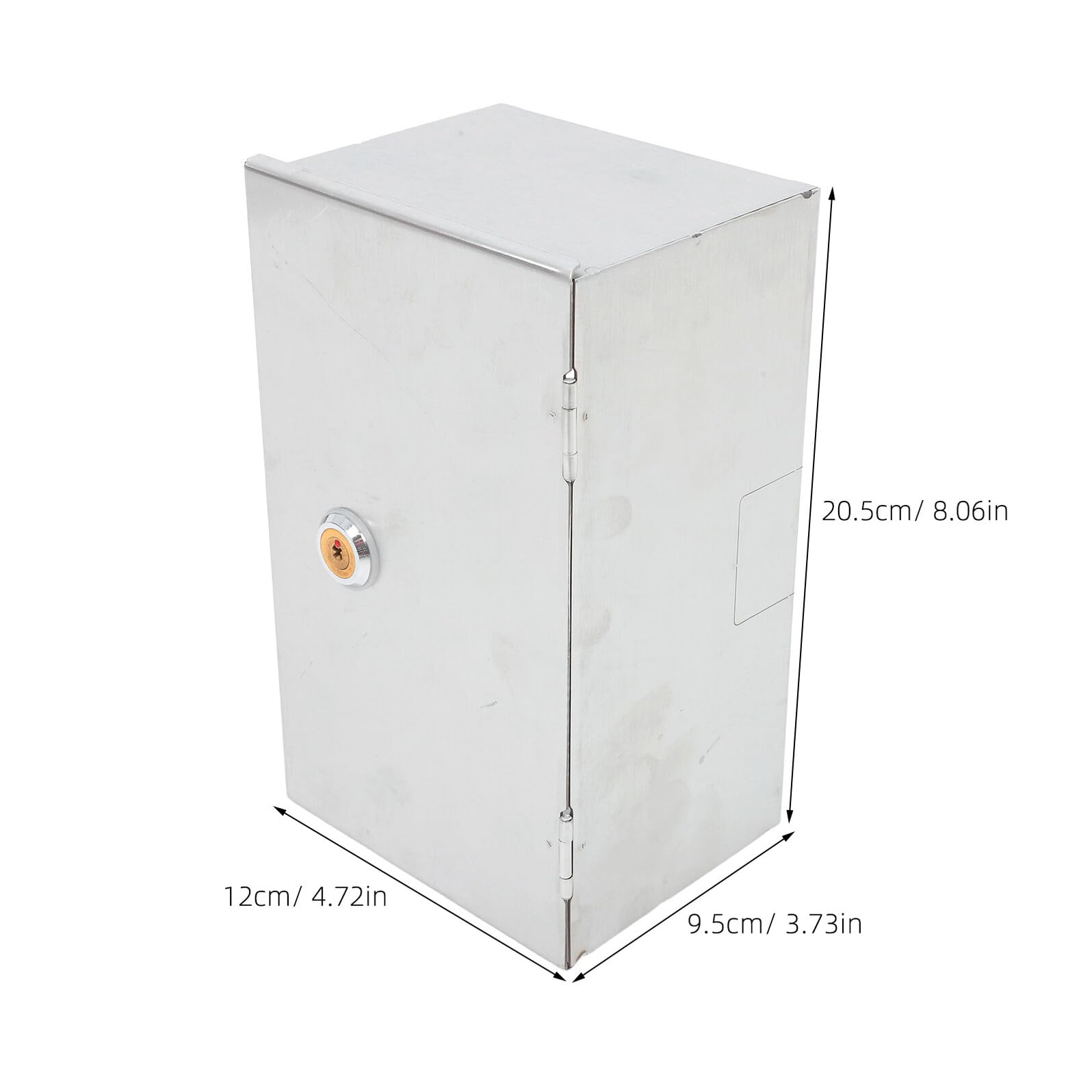 Caja Protectora de Enchufe de Acero Inoxidable, Antirrobo, 2 Módulos