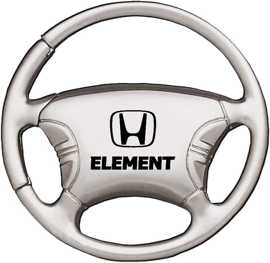 HondaAu-TOMOTIVE GOLD Steering Wheel Key Chain Element (Chrome)