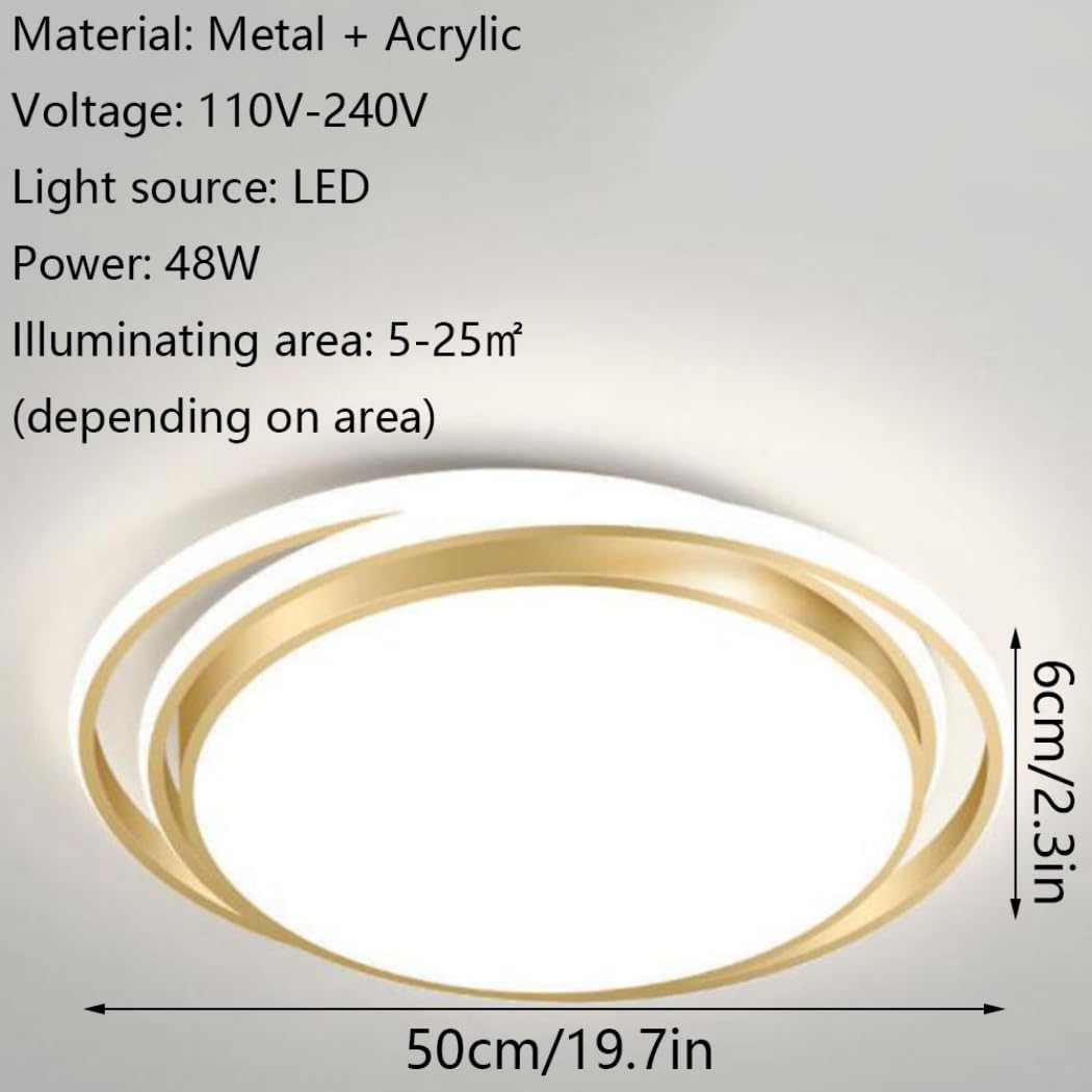 Regulowana Lampa Sufitowa Trójkolorowa Cienka, Płaska, Nowoczesna Oprawa Oświetleniowa Do Montażu Podtynkowego z Akrylowym Kloszem Lampy Sufitowe LED Nowoczesne, Minimalistyczne, Eleganckie KNBVFHG
