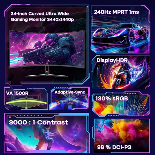 Amzfast-34-Zoll-Curved-Gaming-Monitor-3440x1440-UWQHD-240Hz-219-VA-Panel-1500R-1ms-MPRT-Adaptive-Sync-HDR-DCI-P3-98-sRGB-130-PipPBP-HDMI21-DP14-VESA-75x75mm-AMZG34C5Q-Pro | Dealmeister.io Alt tag für bilder post titel
