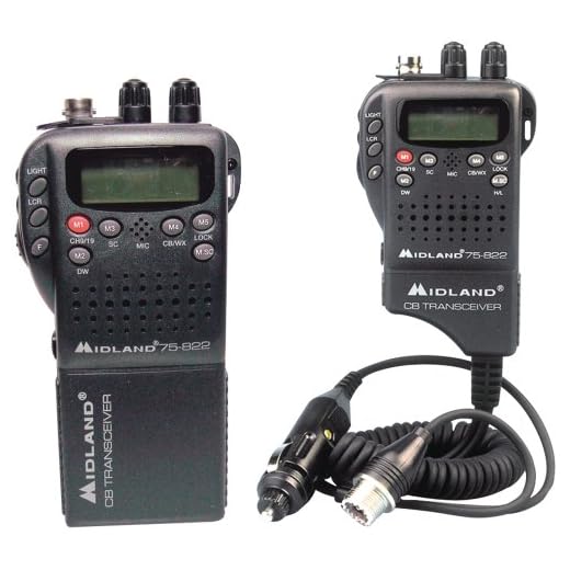 Midland Radio 75-822 Portable Mobile CB Radio, Large LCD Display, Keypad Lock, Plug and Play, Rugged Construction, Up To 40 Channels