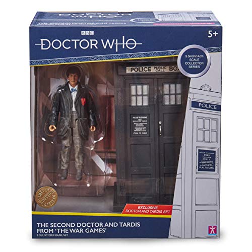 Doctor Who 2nd Dr & Tardis Set - Classic Doctor Who Action Figure & Tardis Set - Doctor Who Merchandise - Character Options - 5.5