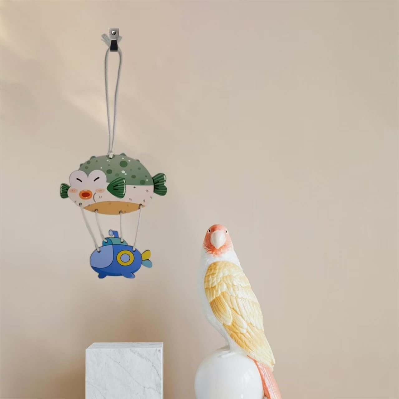 Wood Submarine-Shaped Nursery Wall Decor, Handmade Wooden Door Sign Hanging, Baby Boy & Girl Room Wall Decoration, Beach Love Wooden Above Crib Decor,Navy Sign Baby Shower Boy Girl Birthday Gift