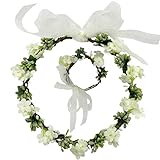 ☀ 100% SATISFACCIÓN: Ofrecemos garantía de calidad de por vida y un servicio al cliente amigable para coronas de flores para el pelo. Cualquier problema, no dude en contactarnos.
