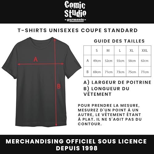 Comic Studio Dragon Ball Z Goku Super Black Short Sleeve T-Shirt, Negro, M Unisex