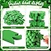 Seenelling 45 Pcs St Patrick's Day Wooden Blocks Stacking Game Four Leaf Clover Blocks Game Adult Fun Green Tumbling Tower Balance Board Toy for Irish Family Activities Party Gift Decoration