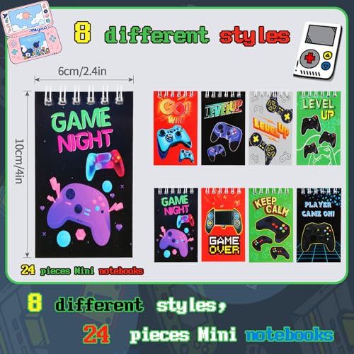 Set de papelería temática videojuegos 148 piezas miniatura 3