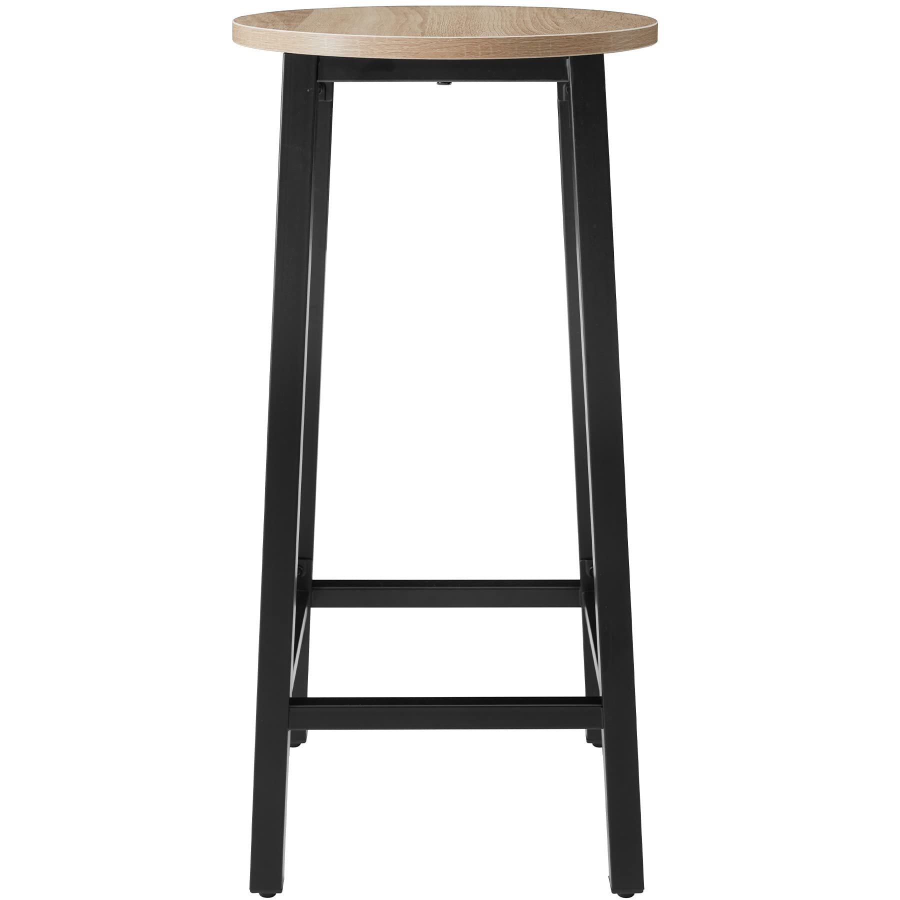 tectake® Juego de Taburetes de Bar con Estilo Industrial, para sillas Comedor, Taburete Alto Cocina, sillas de Comedor, Barra de Cocina - 32 x 32 x 66 cm Madera Industrial Clara, Roble Sonoma
