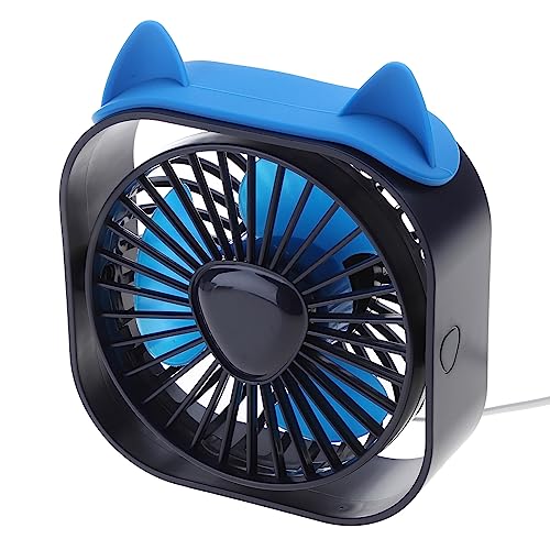 LckCryspho デスクファン 小型 USB給電 ? 3段階風量調節 回転可能 ポータブル設計 オフィス 寝室 屋内屋外使用