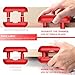 GSCIT Club Banding Trimmer with Tungsten Carbide Blades, Hand Planer Edge Bander for Burrs, Wood Chamfering Fillet Scraper, Edge Banding Cutter for PVC ABS Melamine (Red)