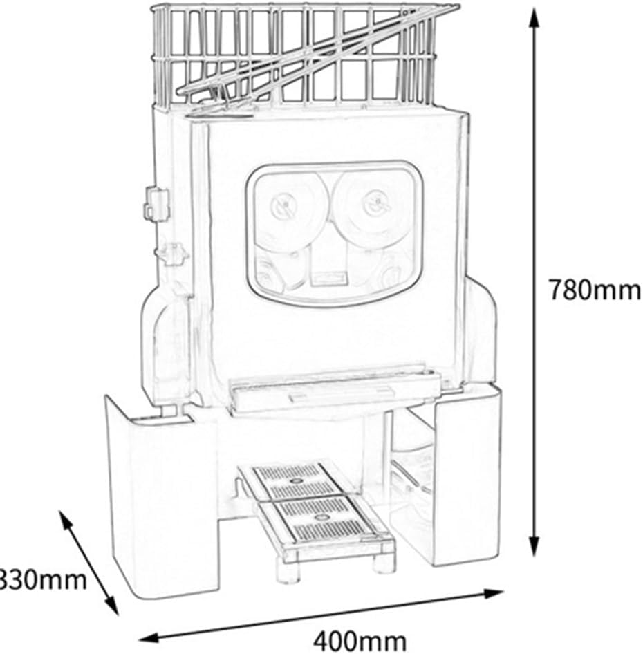 Commercial Electric Citrus Juicer - Automatic Fresh Juice Squeezer for Restaurant, Bar & Shop - Efficient Peeling & Juicing Machine, Perfect for Large Volume Service