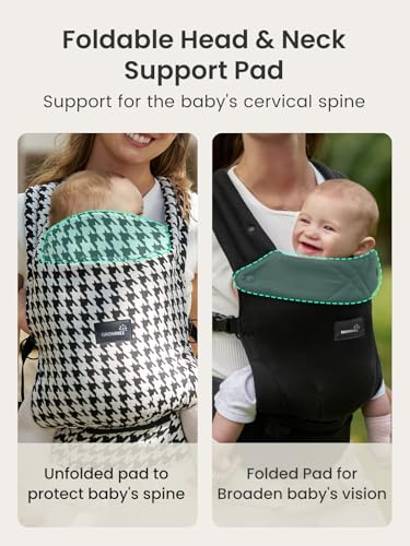 Image of GROWNSY Baby Carrier Newborn to Toddler with Head Support, Black