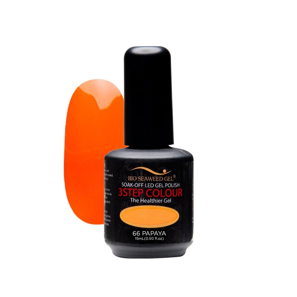 Bio SeaWeed Gel 3STEP COLOUR UV/LED Gel Polish 66 Papaya 15ml