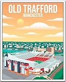 BLN PRINT Old Trafford Manchester (1) - Vintage Travel 
