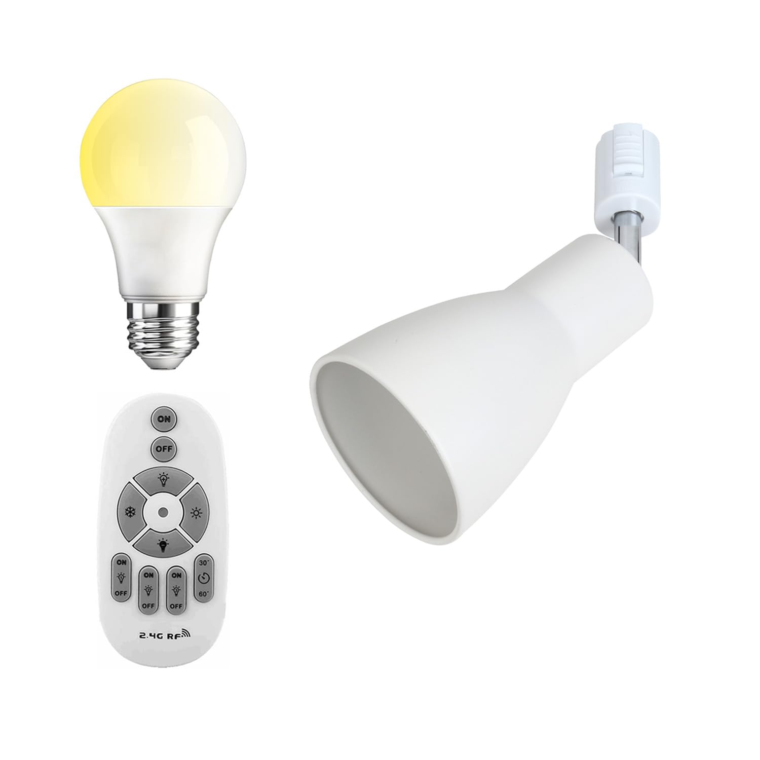 Amazon.co.jp : ダクトレール用 スポットライト E26 LED電球60W形付き