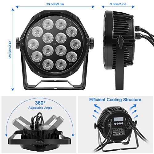 Led Par Lights Ip67 Waterproof Stage Light, Holdlamp Outdoor Rgbw 4-In-1 Uplighting Dmx Control Wash Light Strobe Effect Dj Light For Christmas Church Night Club Disco Club Wedding Bar (4 Pcs) #TOP3