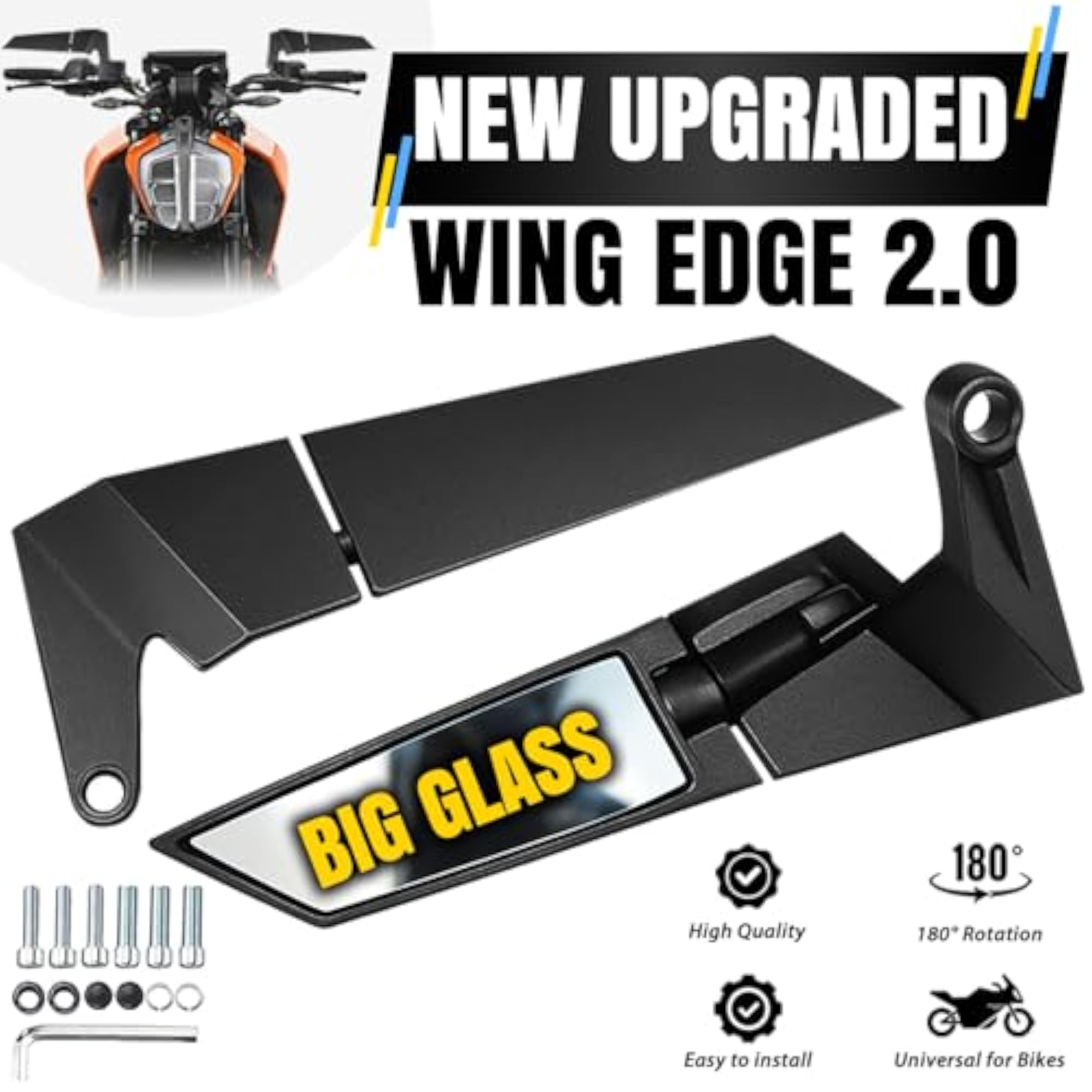 Universal Motorcycle Rearview Mirror