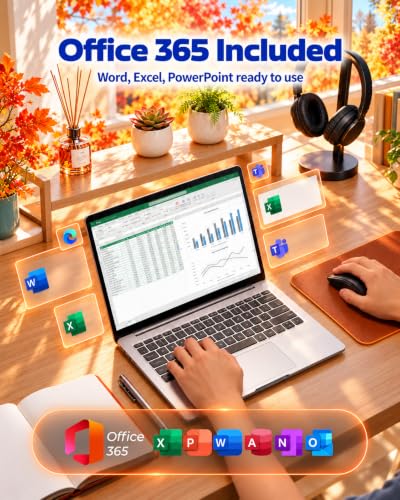 Image of 2026 Laptop Computer New, 15.6 Inch Window 11 Pro Lap Top PC 16GB RAM 256GB SSD, Core M3(Beat N4000), 2-Year Warranty, FHD 1920 * 1080, 180Open, UHD Graphics, Full-size Keyboard, For student