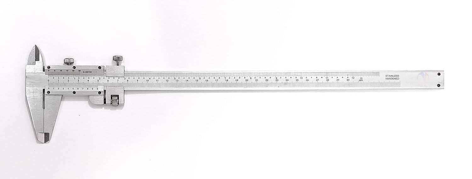S.R vernier caliper with fine adjustment 300mm / 12 inch model (stainless steel)-image-31