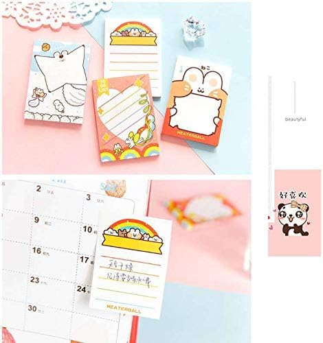 DzdzCrafts Mite Cat 8-Packs 240 Sheets 2" x 2.8" Sticky Notes Notepads Self-Stick Memo Pads