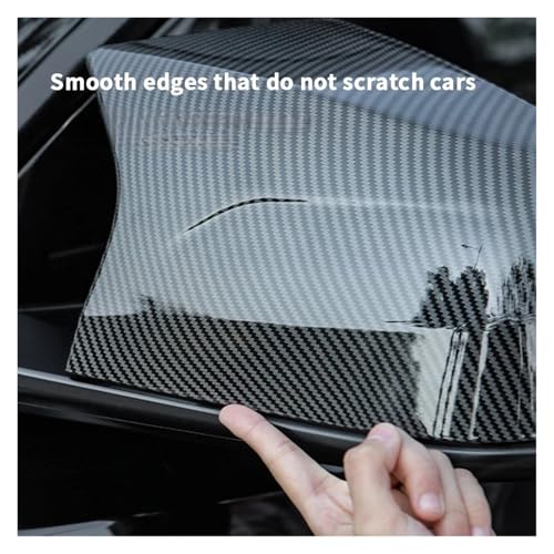 Coque rétroviseur Tesla Model Y 2021-2024 garniture ABS noir - 2