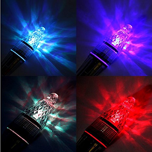 Wellvie LED集魚灯 高輝度 水中ライト 12cm 水中灯 水中ライト 釣り フィッシング 夜釣り 仕掛け 夜焚き イカ アジ タチウオ イワシ（レインボー/ 2個セット） 2枚目