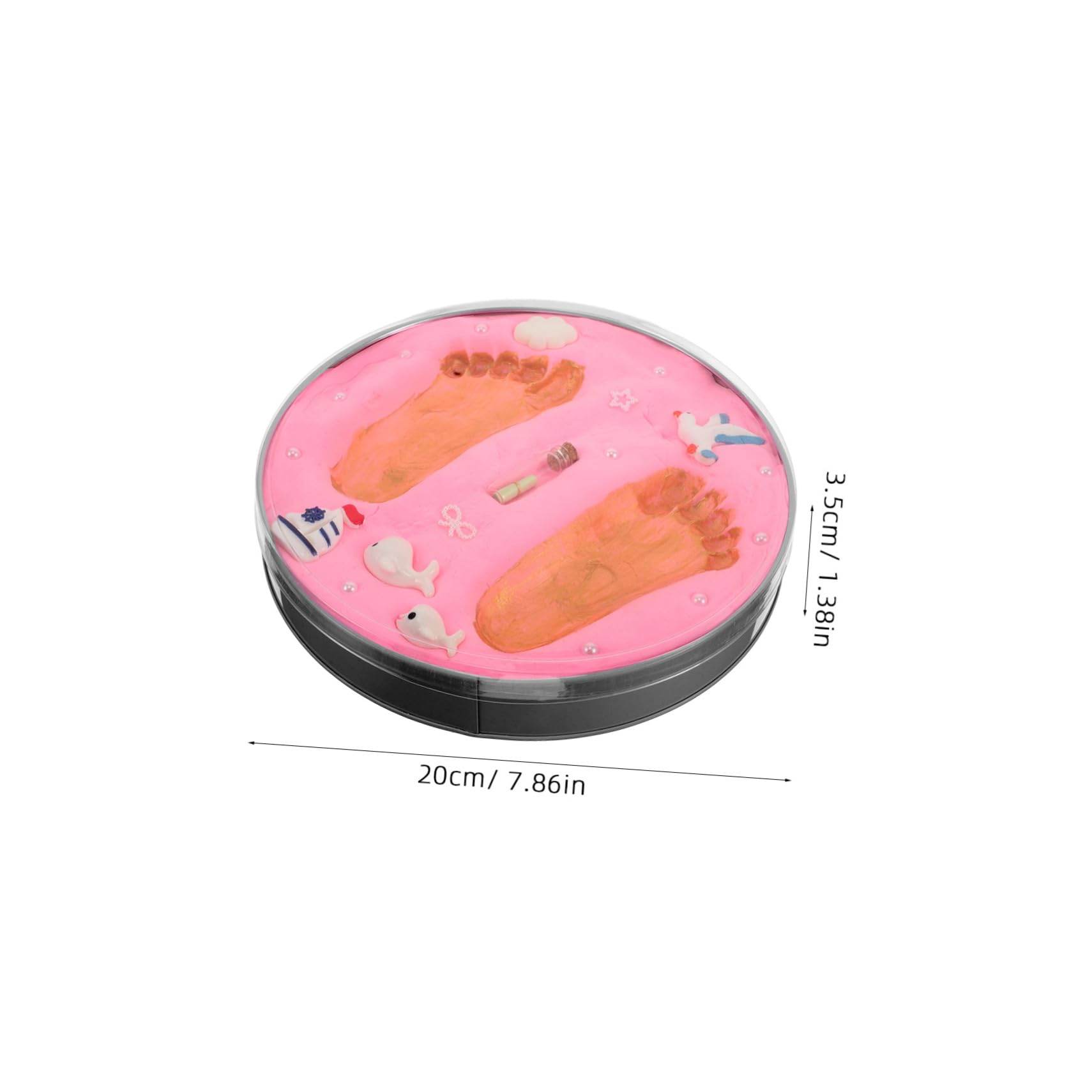 Abaodam Kit de Huellas de Recién Nacidos, Recuerdo para Ñiño, Fácil de Usar, Impresiones Claras y Detalladas, para Baby Shower y Regalos de Nacimiento | Impresiones Claras y Detalladas, Fácil de Usar, para Baby Shower y Presentes, Pensado para Nuevas Mamá